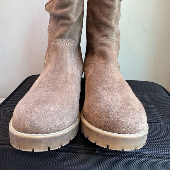 Eric Michael Brown Suede Texas Slouch Boots | EU 42 (FITS US 9.5-10.5) - Picture 4 of 12